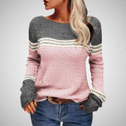 Lara - Damenpullover | Gestreiftes Design