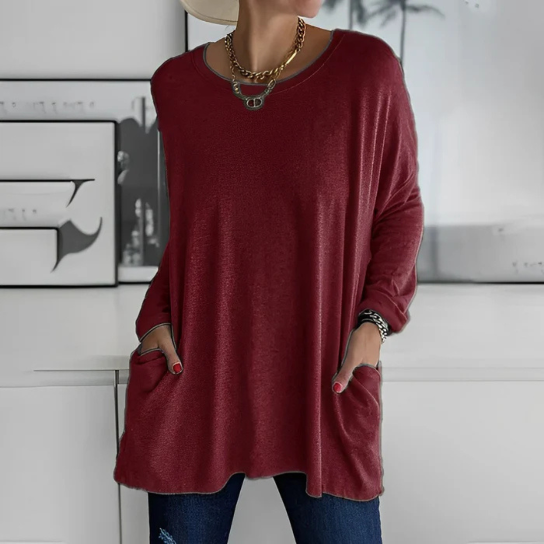 Dulcie Pullover | Damen-Pulli mit praktischen Taschen