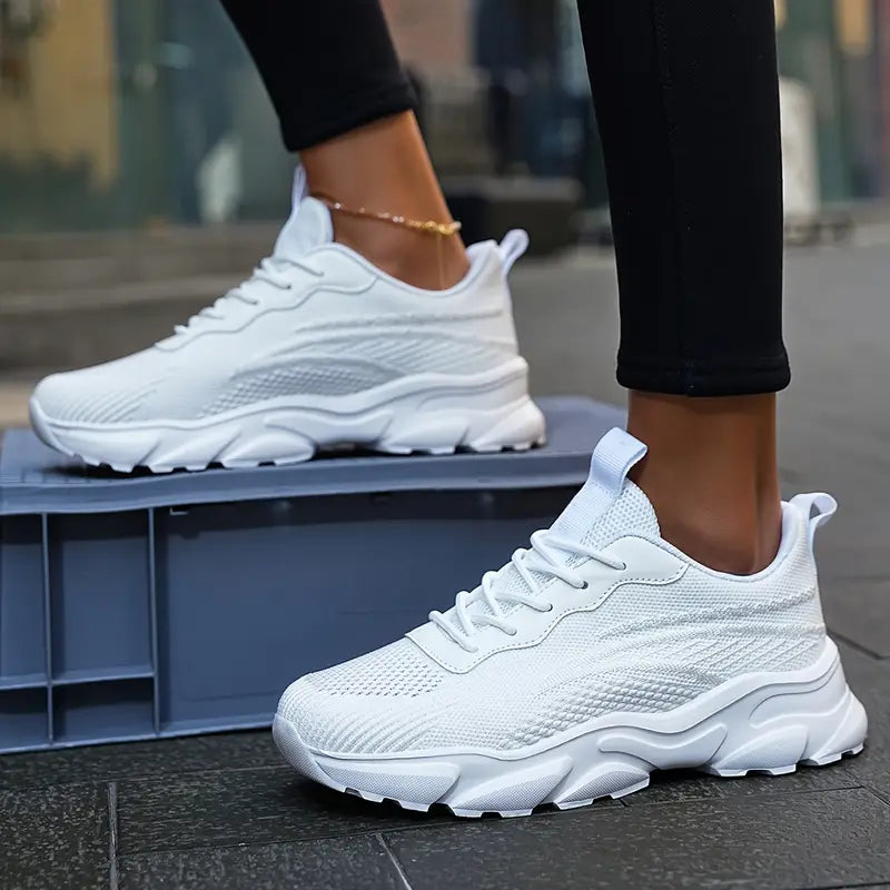 Weiße Comfy Füße | Orthopädische Freizeits Sneakers für Damen