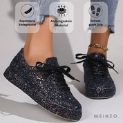 Glitzernde Sneaker | Damen-Sparkling-Sneaker mit rutschfester Sohle