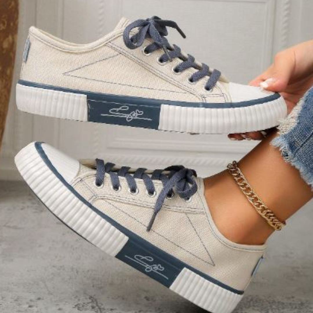 Canvas Sneakers | Sportliche Schnürschuhe für Damen