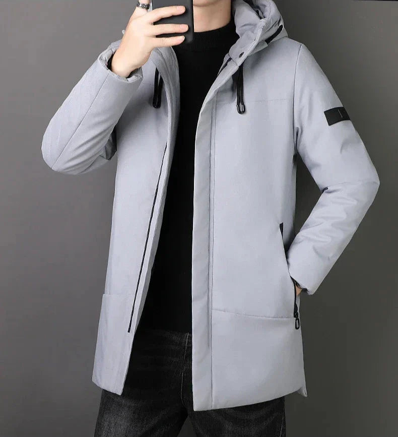 CityGuard Parka | Langer Warmer Wasserdichter Wintermantel Herren mit Eleganter Stil