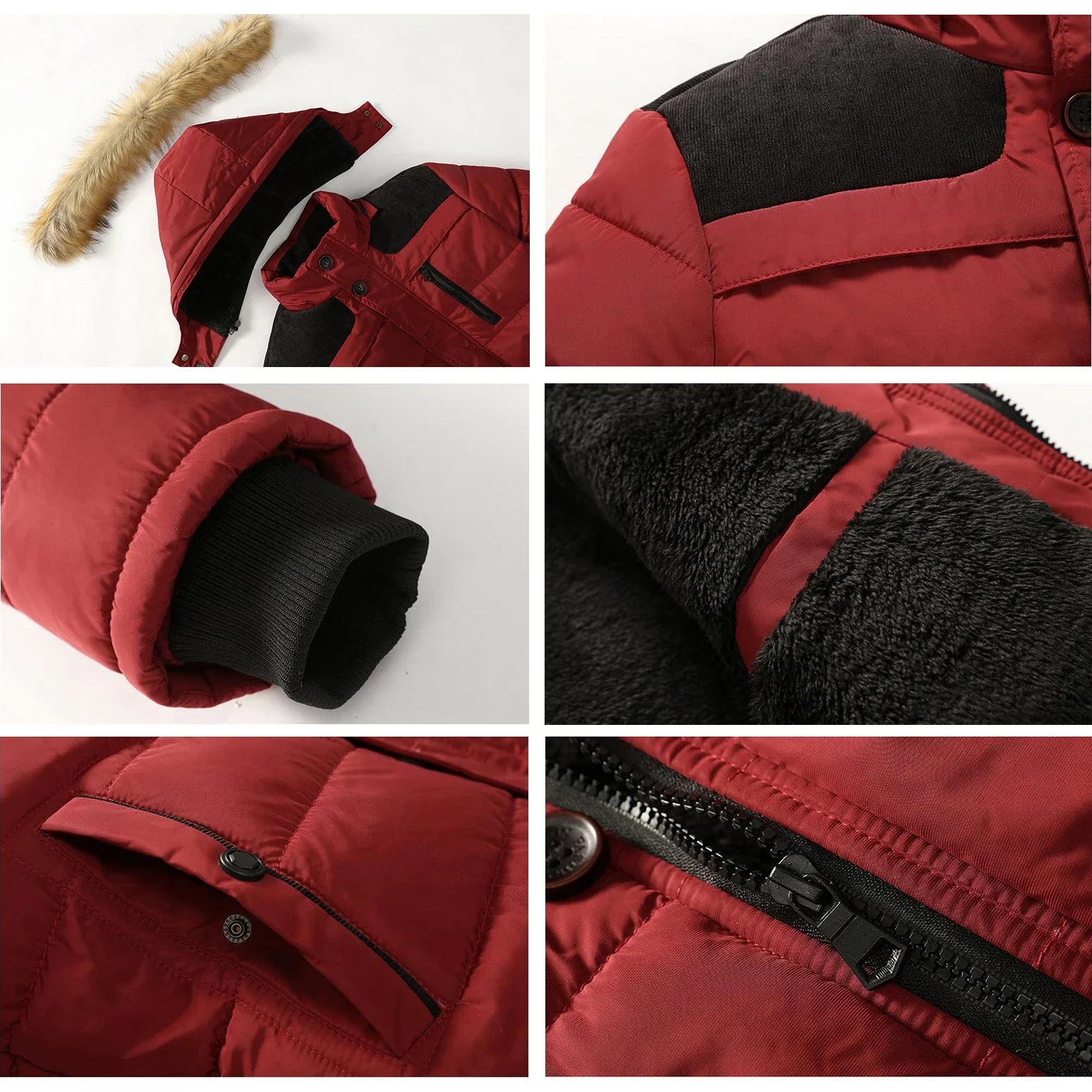 FjordShield Parka | Langer wasserdichter Parka-Wintermantel für Herren mit Fellkragen und Fleecefutter