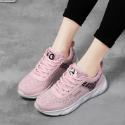 Doris Sneakers | Damen Grafik Schnür-Laufschuhe