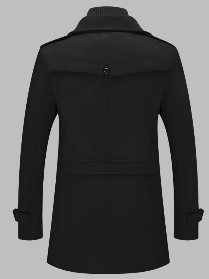 Vittorio Wool Coat | Langer Wollmantel für Herren mit einer Verfeinerten Ausstrahlung