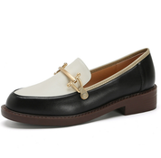 Emma Loafer | Flache Damen-Loafer mit Metallschnalle