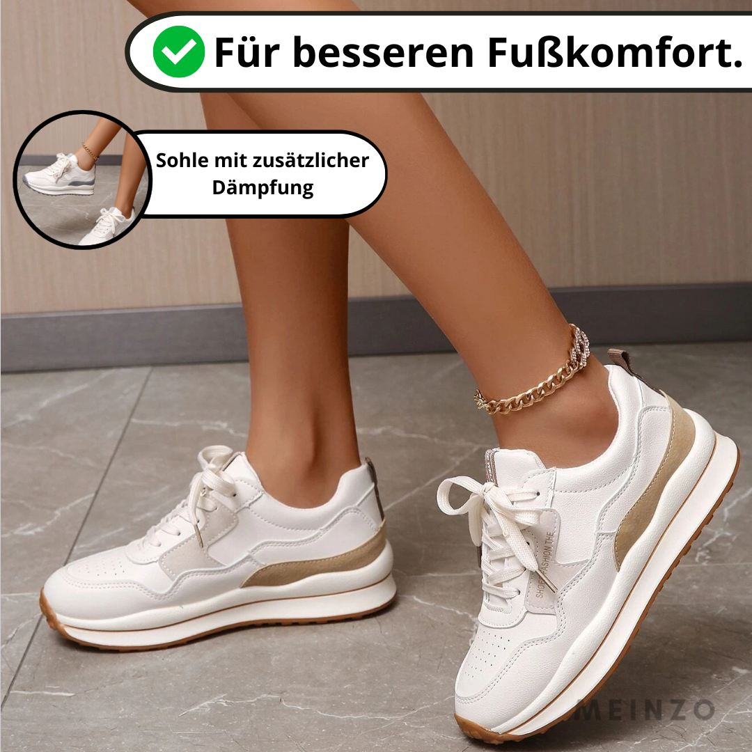 Petra Sneaker | Damen Weiße Laufsneakers mit Überlegenem Halt