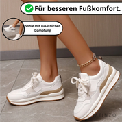 Petra Sneaker | Damen Weiße Laufsneakers mit Überlegenem Halt