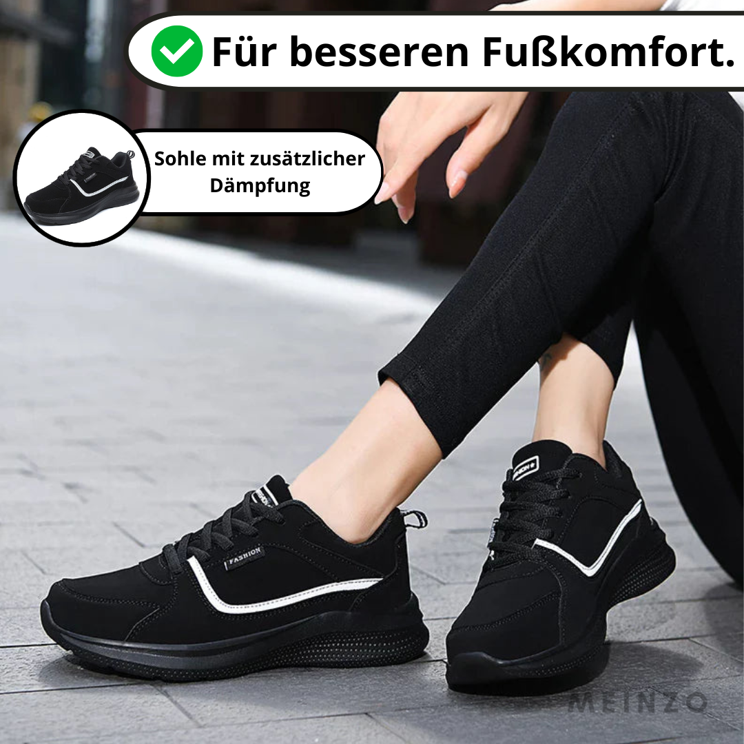 Stefanie Sneakers | Gestrickte schwarze Sportschuhe für Frauen