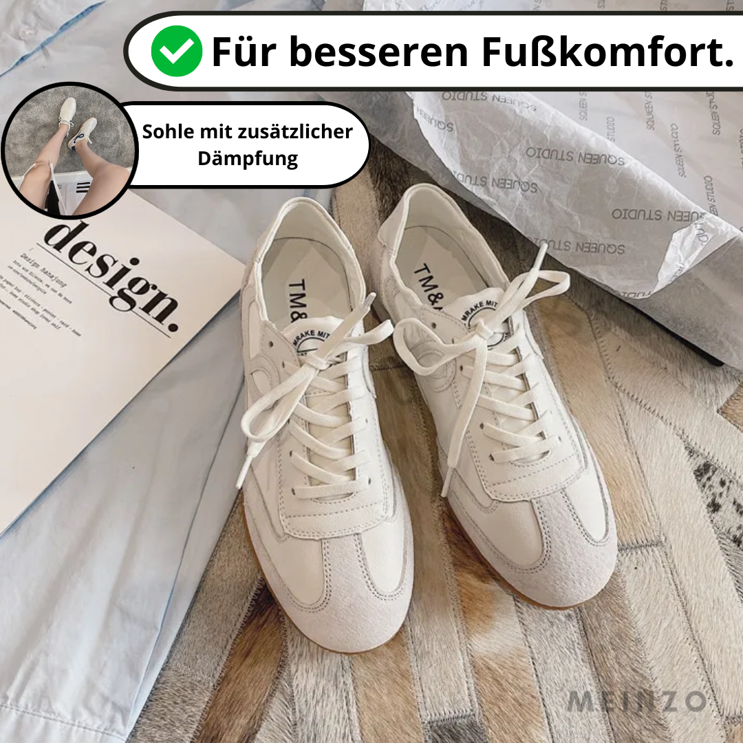 Loeva Sneakers | Retro Flachboden-Sneaker für Frauen