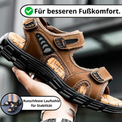 Bernd Sandalen | Luxuriöse Ledersandalen für Herren mit Klettverschluss