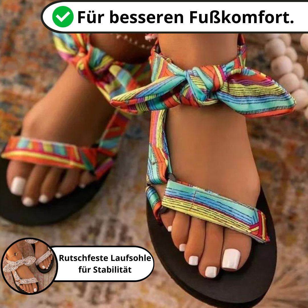 Outdoor Sandalen | Damen-Flachsandalen für Strandkomfort